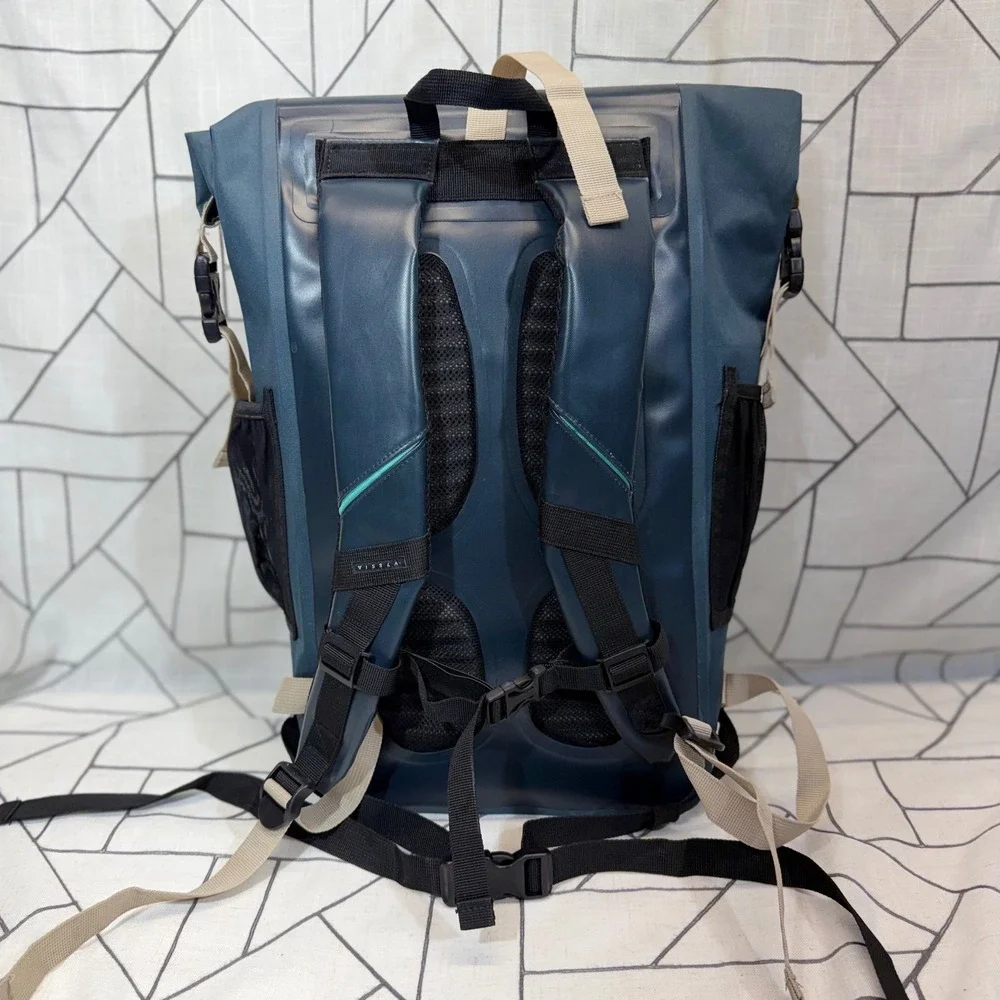 Vissla Dry Bag Backpack OS Blue Roll Top Waterproof Surf Gear MABG1NSB